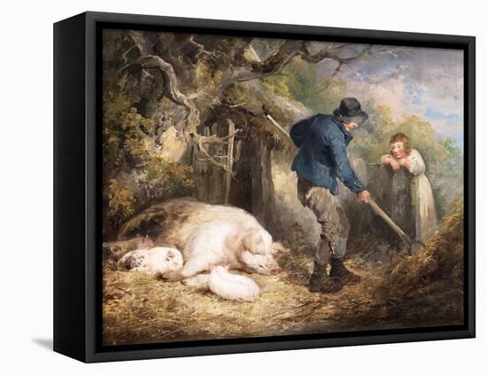 The Piggery, 1790-1791 (Oil on Canvas)-George Morland-Framed Premier Image Canvas