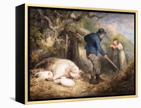 The Piggery, 1790-1791 (Oil on Canvas)-George Morland-Framed Premier Image Canvas