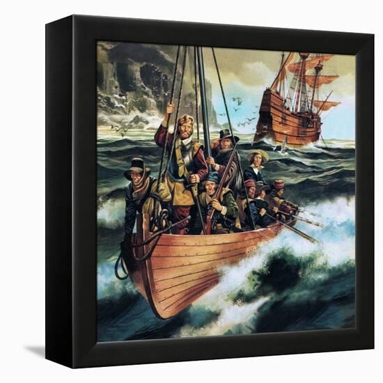 The Pilgrim Fathers: Men of the 'Mayflower'-Ron Embleton-Framed Premier Image Canvas
