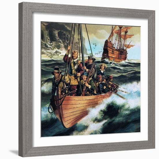 The Pilgrim Fathers: Men of the 'Mayflower'-Ron Embleton-Framed Giclee Print