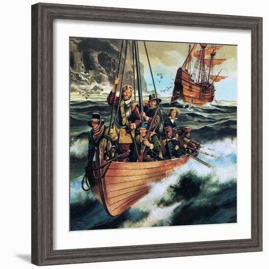 The Pilgrim Fathers: Men of the 'Mayflower'-Ron Embleton-Framed Giclee Print