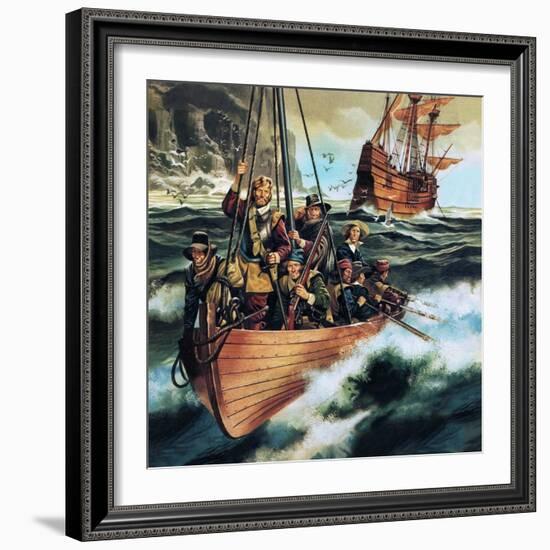 The Pilgrim Fathers: Men of the 'Mayflower'-Ron Embleton-Framed Giclee Print