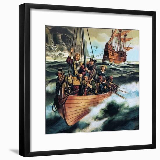 The Pilgrim Fathers: Men of the 'Mayflower'-Ron Embleton-Framed Premium Giclee Print