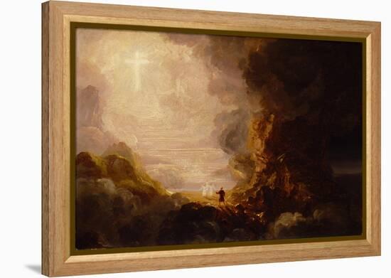 The Pilgrim of the Cross at the End of His Journey, C. 1846-48 (Oil on Canvas)-Thomas Cole-Framed Premier Image Canvas