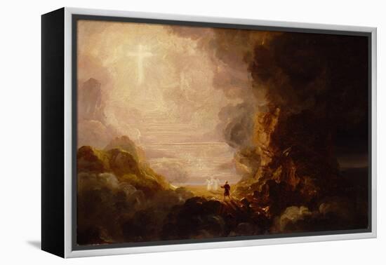 The Pilgrim of the Cross at the End of His Journey, C. 1846-48 (Oil on Canvas)-Thomas Cole-Framed Premier Image Canvas