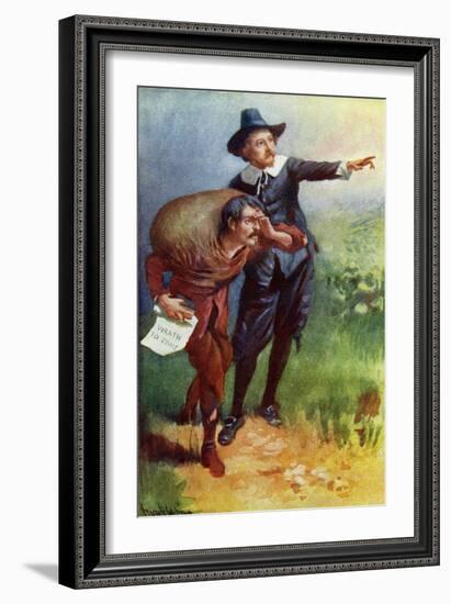 The Pilgrim's Progress by John Bunyan-Harold Copping-Framed Giclee Print