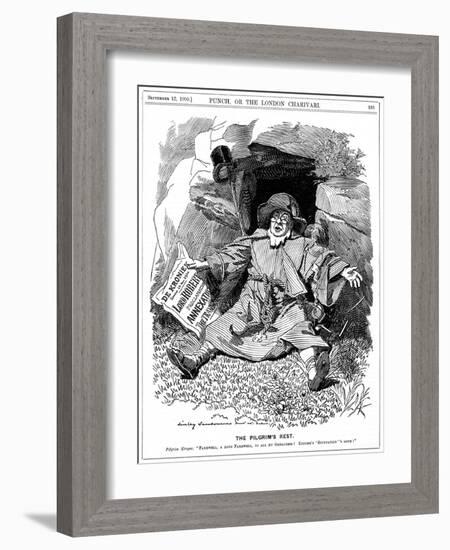 The Pilgrim's Rest, Caricature Af Paul Kruger, South African Politician, 1900-Edward Linley Sambourne-Framed Giclee Print