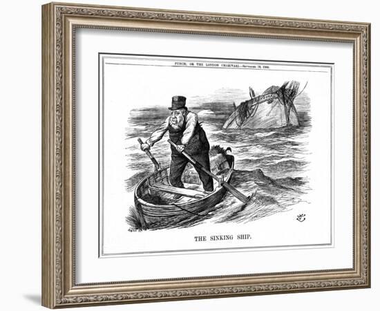 The Pilgrim's Rest, Caricature Af Paul Kruger, South African Politician, 1900-John Tenniel-Framed Giclee Print