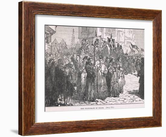 The Pilgrimage of Grace 1537-Charles Ricketts-Framed Giclee Print