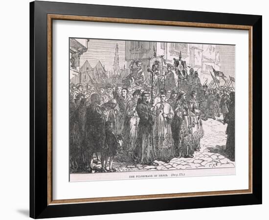 The Pilgrimage of Grace 1537-Charles Ricketts-Framed Giclee Print