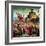 The Pilgrims are Met by Pope Cyriacus in Front of the Walls of Rome, 1497-null-Framed Giclee Print