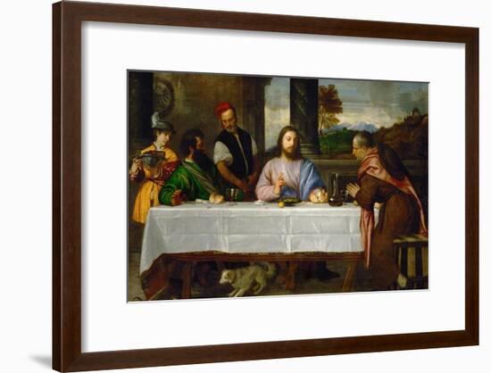 The Pilgrims at Emmaus, 1535-Titian (Tiziano Vecelli)-Framed Giclee Print