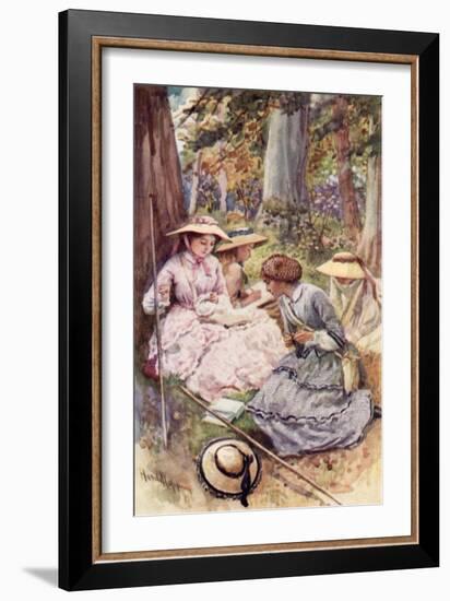 The Pilgrims on the Delectable Mountain-Harold Copping-Framed Giclee Print