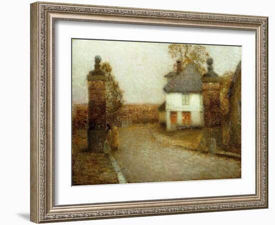 The Pillars, Gerberoy; Les Piliers, Gerberoy, 1901-Henri Eugene Augustin Le Sidaner-Framed Giclee Print