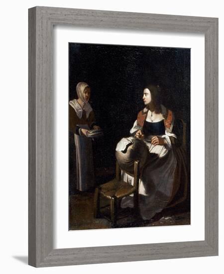 The Pillow-Lace Maker-Michael Sweerts-Framed Giclee Print