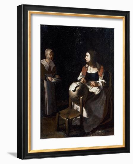 The Pillow-Lace Maker-Michael Sweerts-Framed Giclee Print