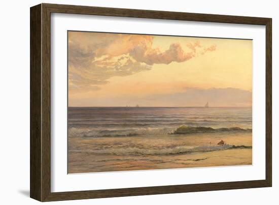 The Pilot Cutter, 1866 (Oil on Canvas)-Henry Moore-Framed Giclee Print