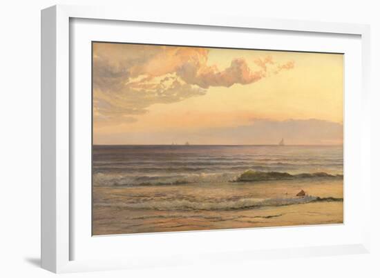 The Pilot Cutter, 1866 (Oil on Canvas)-Henry Moore-Framed Giclee Print