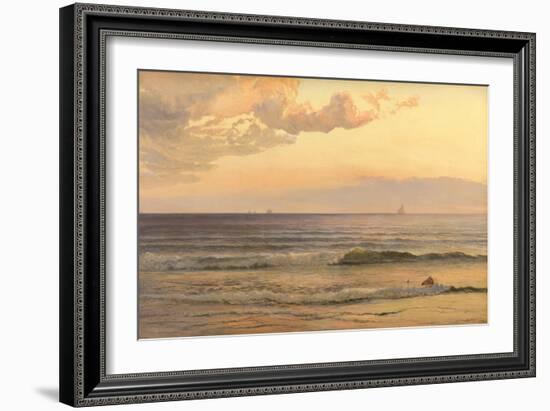 The Pilot Cutter, 1866 (Oil on Canvas)-Henry Moore-Framed Giclee Print