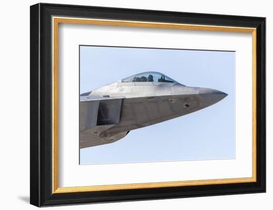 The Pilot of a U.S. Air Force F-22A Raptor on a Red Flag Mission in Nevada-Stocktrek Images-Framed Photographic Print