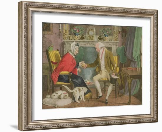 The Pinch of Snuff, Pub. by Rodwell and Martin, 1821 (Litho)-John James Chalon-Framed Giclee Print