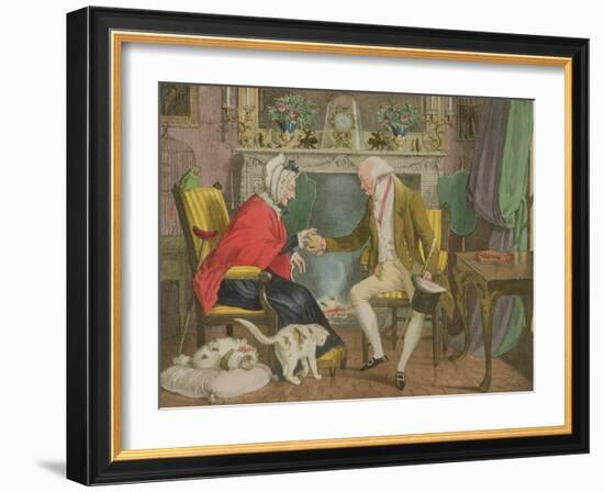 The Pinch of Snuff, Pub. by Rodwell and Martin, 1821 (Litho)-John James Chalon-Framed Giclee Print