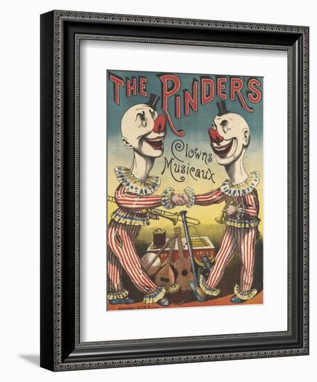 The Pinder's : clowns musiciens-null-Framed Giclee Print