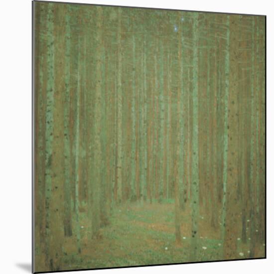 The Pine Forest-Gustav Klimt-Mounted Giclee Print