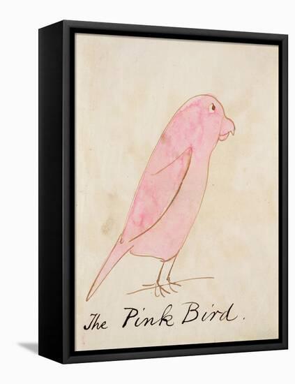 The Pink Bird, from 'sixteen Drawings of Comic Birds'-Edward Lear-Framed Premier Image Canvas