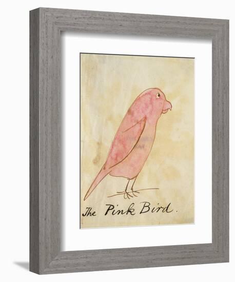 The Pink Bird-Edward Lear-Framed Giclee Print