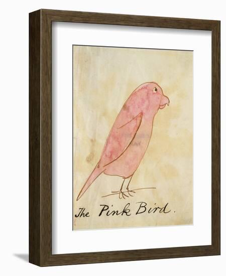 The Pink Bird-Edward Lear-Framed Giclee Print