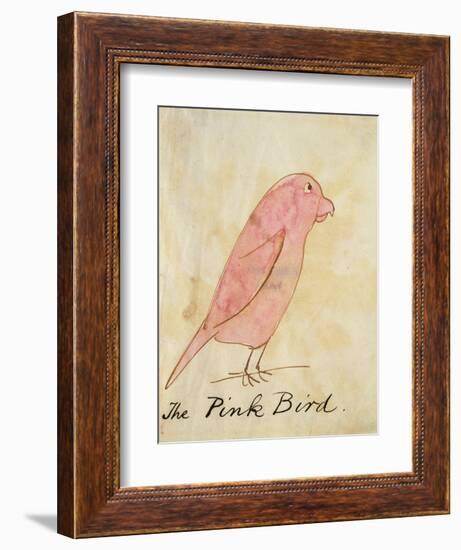 The Pink Bird-Edward Lear-Framed Giclee Print