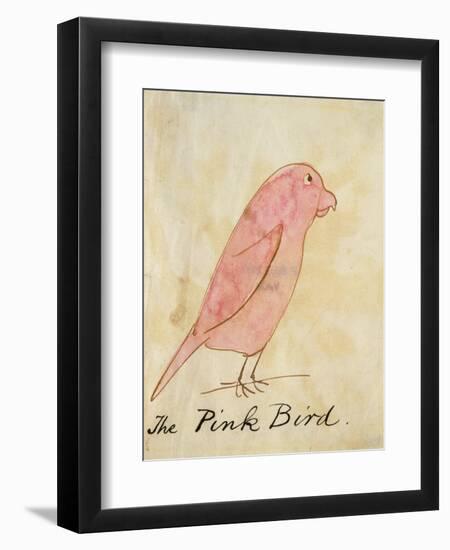 The Pink Bird-Edward Lear-Framed Giclee Print