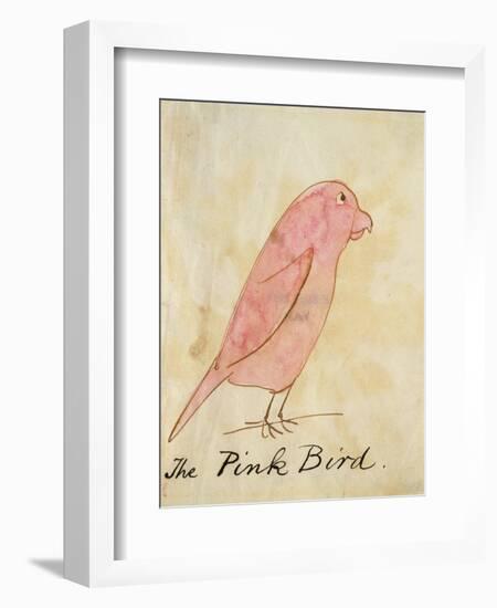 The Pink Bird-Edward Lear-Framed Giclee Print