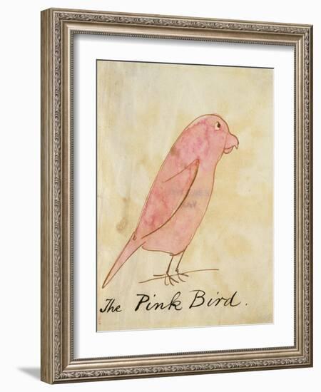 The Pink Bird-Edward Lear-Framed Giclee Print