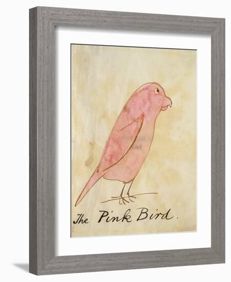 The Pink Bird-Edward Lear-Framed Giclee Print