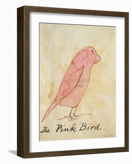 The Pink Bird-Edward Lear-Framed Giclee Print