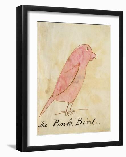 The Pink Bird-Edward Lear-Framed Giclee Print