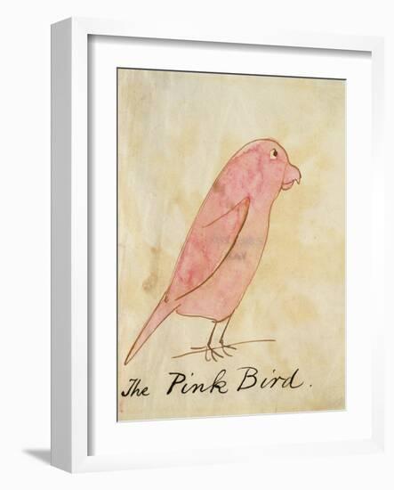 The Pink Bird-Edward Lear-Framed Giclee Print