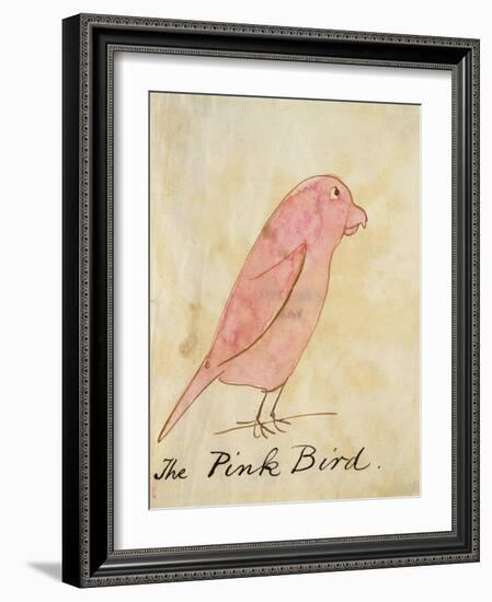 The Pink Bird-Edward Lear-Framed Giclee Print