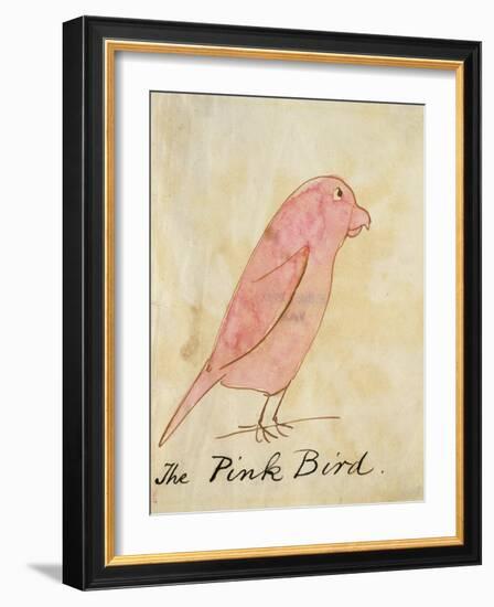 The Pink Bird-Edward Lear-Framed Giclee Print