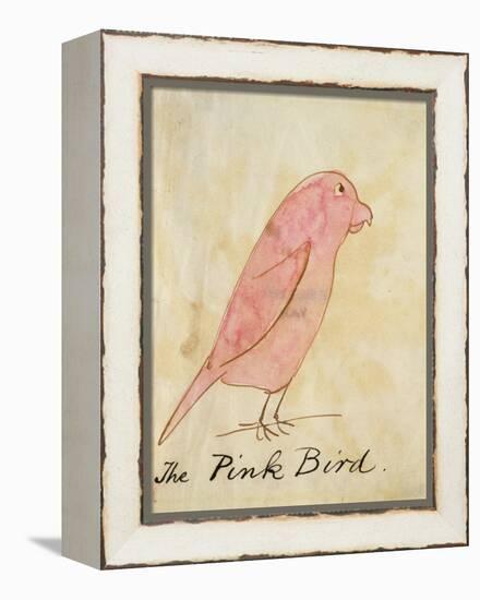 The Pink Bird-Edward Lear-Framed Premier Image Canvas