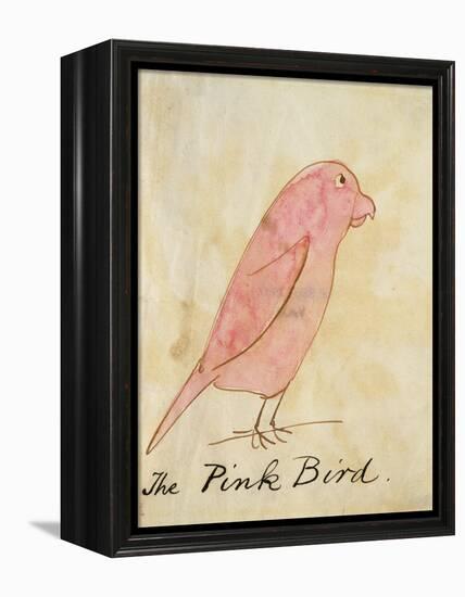 The Pink Bird-Edward Lear-Framed Premier Image Canvas