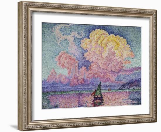 The Pink Cloud (Antibes), 1916-Paul Signac-Framed Giclee Print