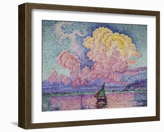 The Pink Cloud (Antibes), 1916-Paul Signac-Framed Giclee Print