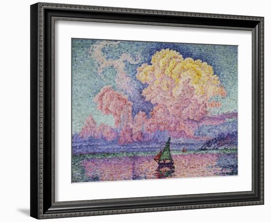 The Pink Cloud (Antibes), 1916-Paul Signac-Framed Giclee Print