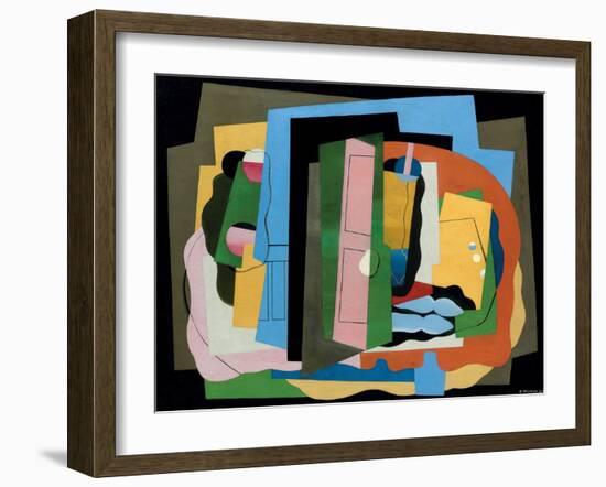 The Pink Door; La Porte Rose, 1927 (Oil on Canvas)-Georges Valmier-Framed Giclee Print