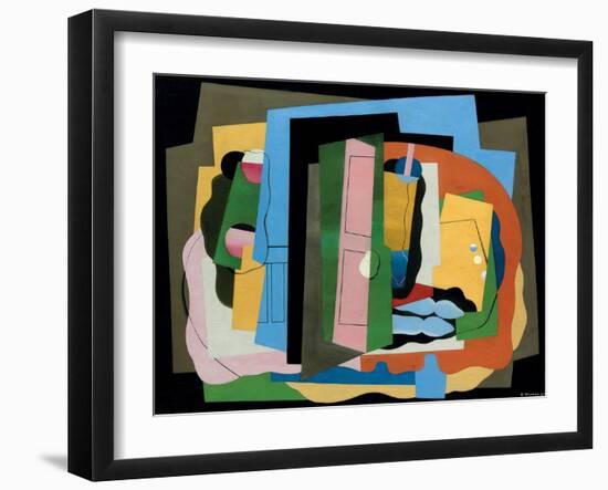 The Pink Door; La Porte Rose, 1927 (Oil on Canvas)-Georges Valmier-Framed Giclee Print