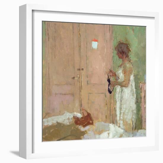 The Pink Door-Bernard Dunstan-Framed Giclee Print