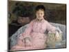 The Pink Dress, C.1870 (Oil on Canvas)-Berthe Morisot-Mounted Giclee Print